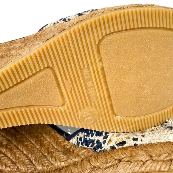 Viscata Barcelona Satuna Limited Edition Canvas Espadrille Wedges Size 9 / 40 - Picture 14 of 16